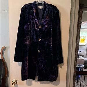 Coldwater Creek Purple Blazer Structured Suit Jacket